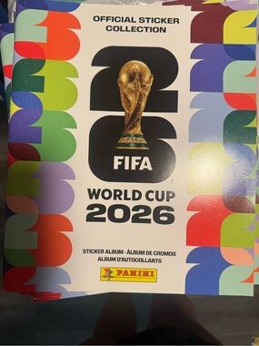 Panini We Are 26 Sticker Album - Black, Red, Green, Blue, Purple, Yellow